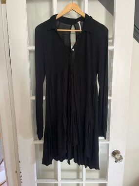 Free People linen blend dress